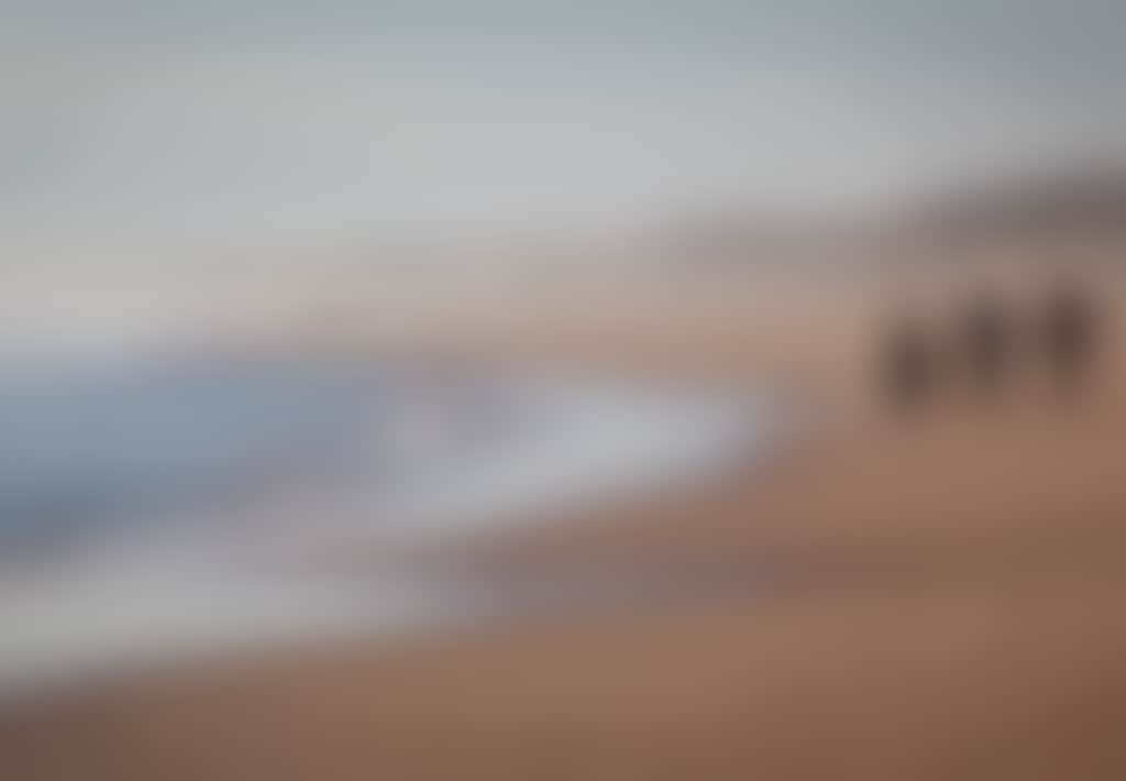 Three surfers walk along the beach at Cape Woolamai Phillip Island