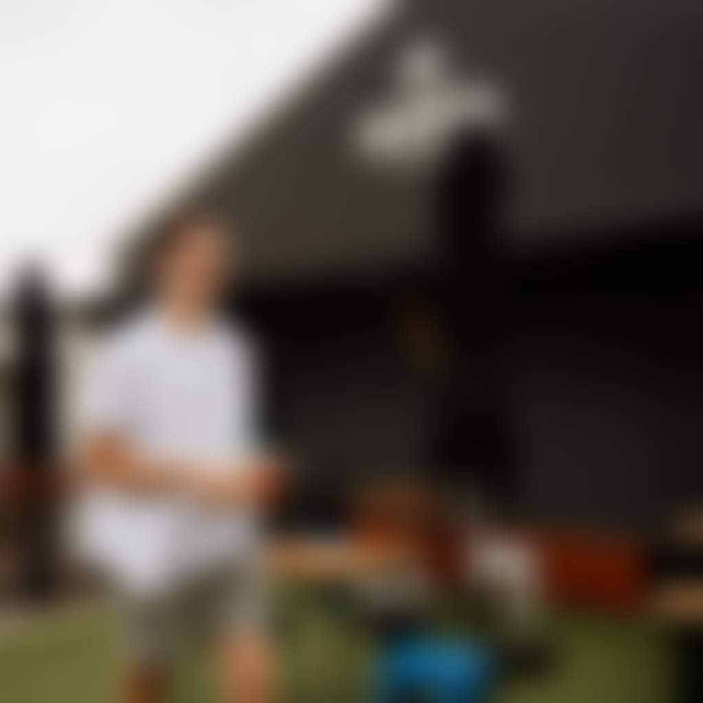 Burra Brewing Co Man with tray of beers at Brewery in Korumburra