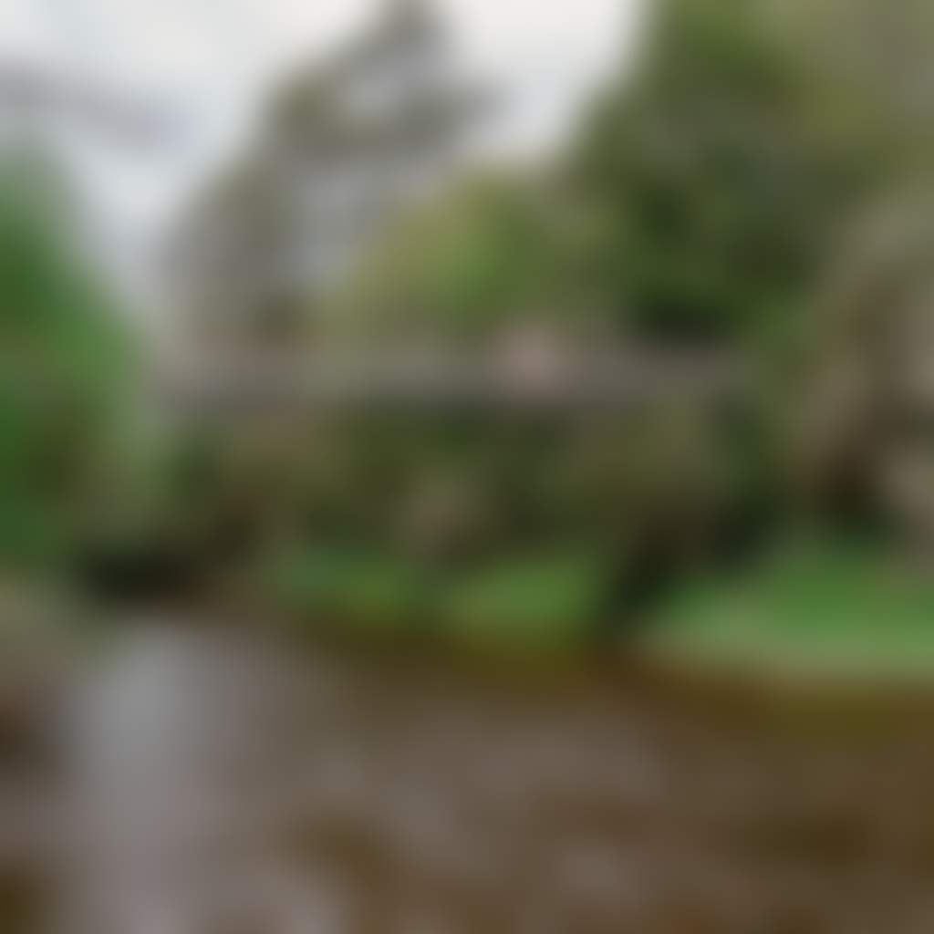 Side view of a couple looking at river from Buchan Swing Bridge