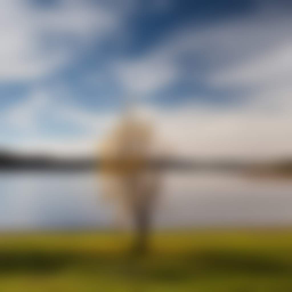 Tree by a lake