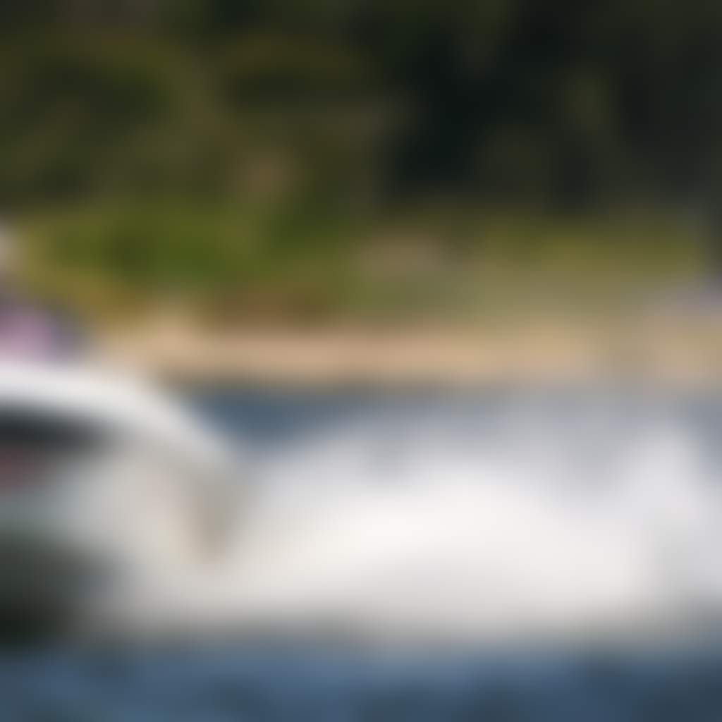 Man wakeboarding behind waterski boat Heyfield Central Gippsland