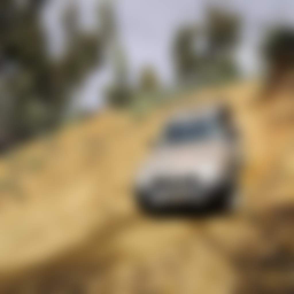 4 Wheel Drive going downhill on steep track
