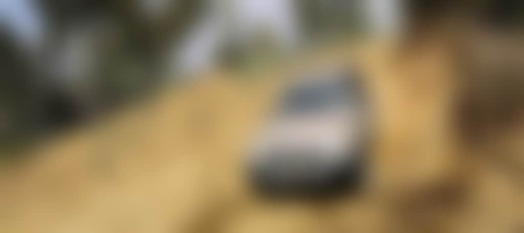 4 Wheel Drive going downhill on steep track