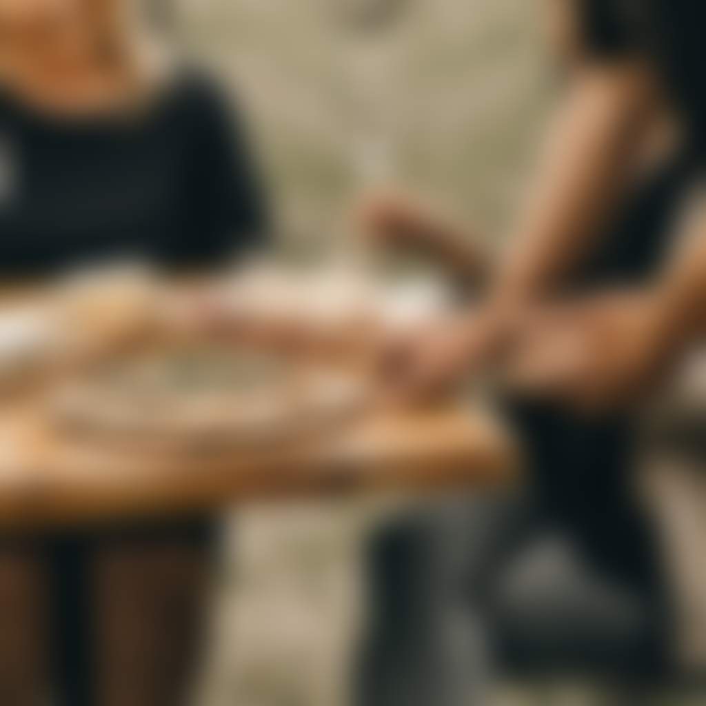 Harman Wines Wattle Bank customers being served pizza whilst drinking sparkling