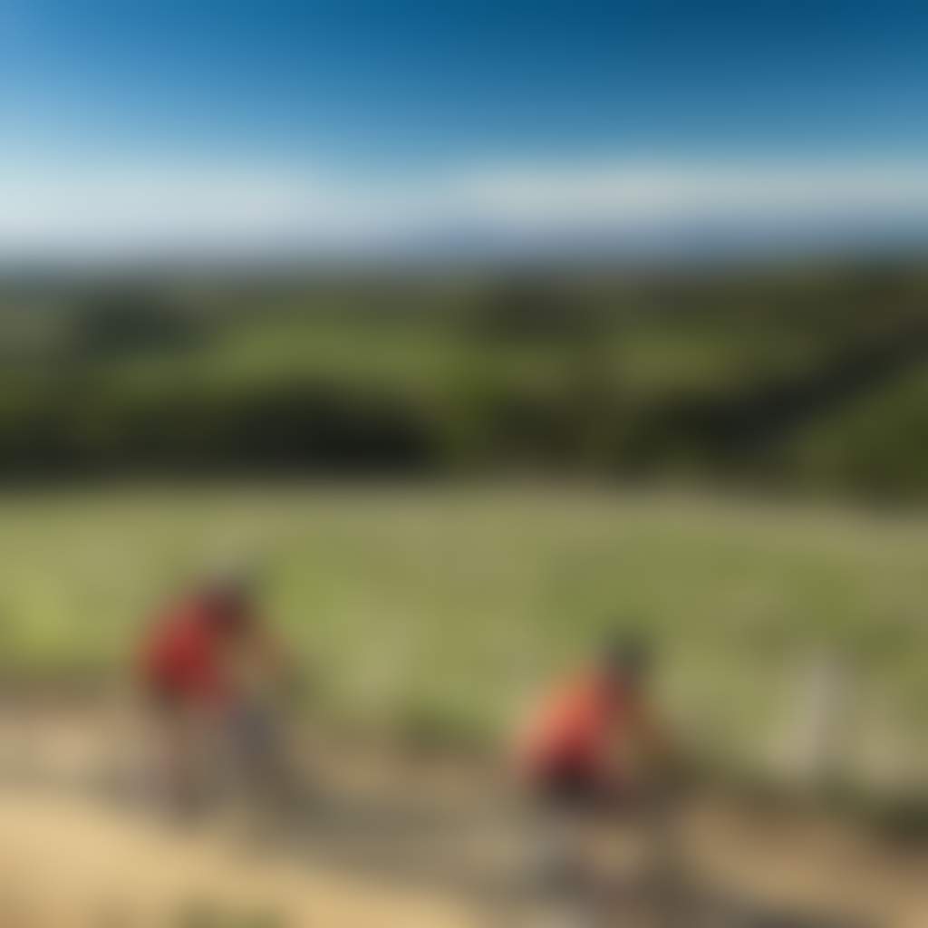 Three cyclists cycling uphill on the Great Southern Rail Trail
