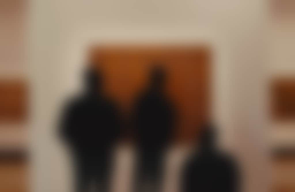 Latrobe Regional Gallery Morwell three people admiring art on a wall
