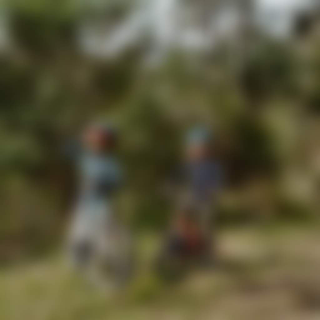Walhalla Goldfields Mountain Biking Rail Trail Walhalla children on bikes looking around