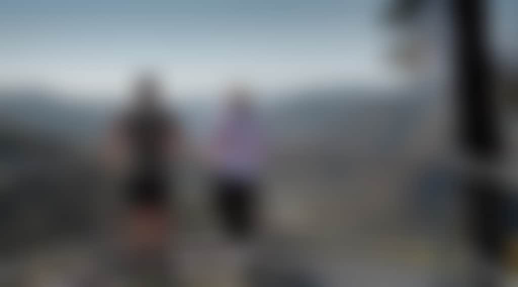 Couple at lookout at Tulloch Ard Gorge near Buchan