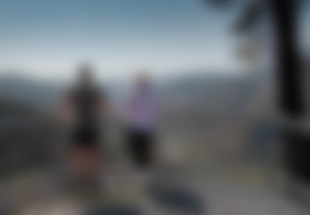 Couple at lookout at Tulloch Ard Gorge near Buchan