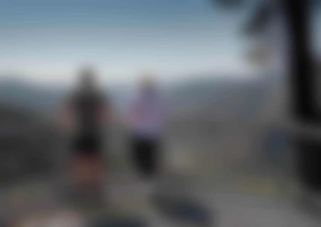 Couple at lookout at Tulloch Ard Gorge near Buchan