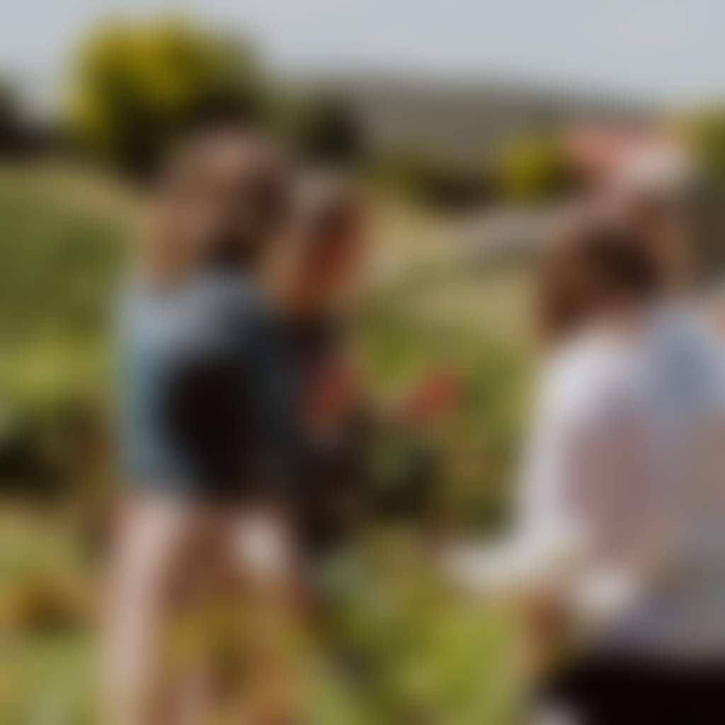 Carrajung Estae girls at winery outside drinking wine