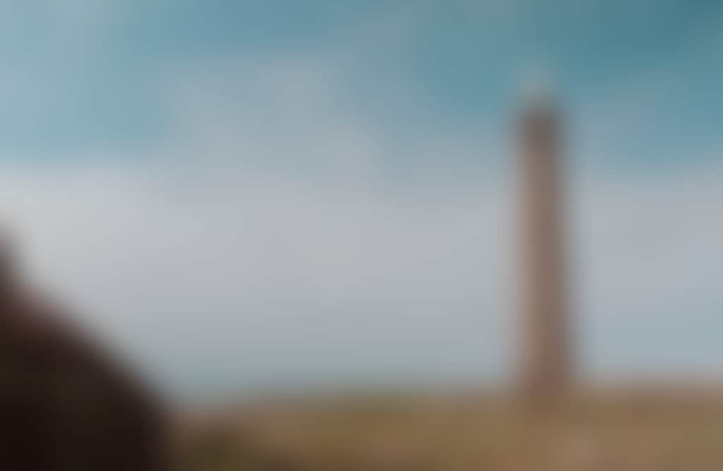 Gabo Island Lighthouse and brick wall