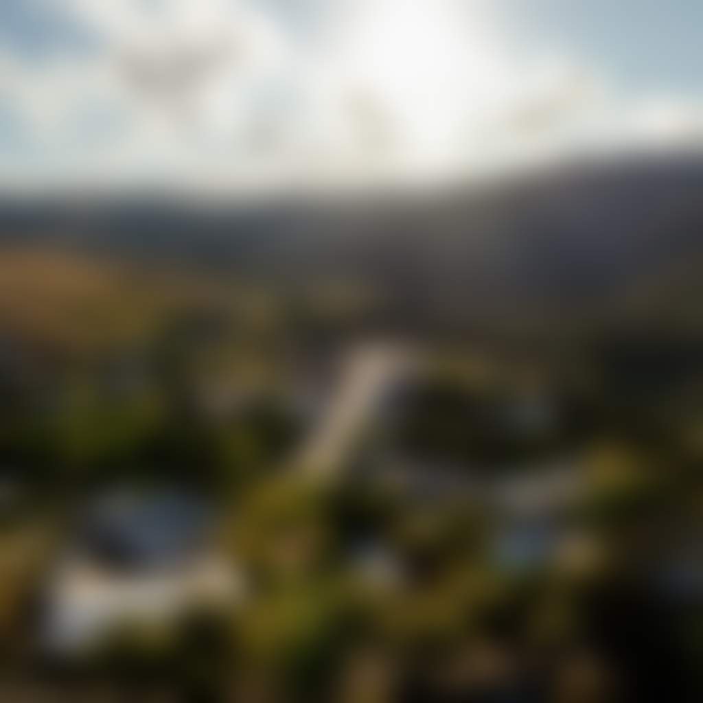 Aerial view of Omeo with MTB park in background