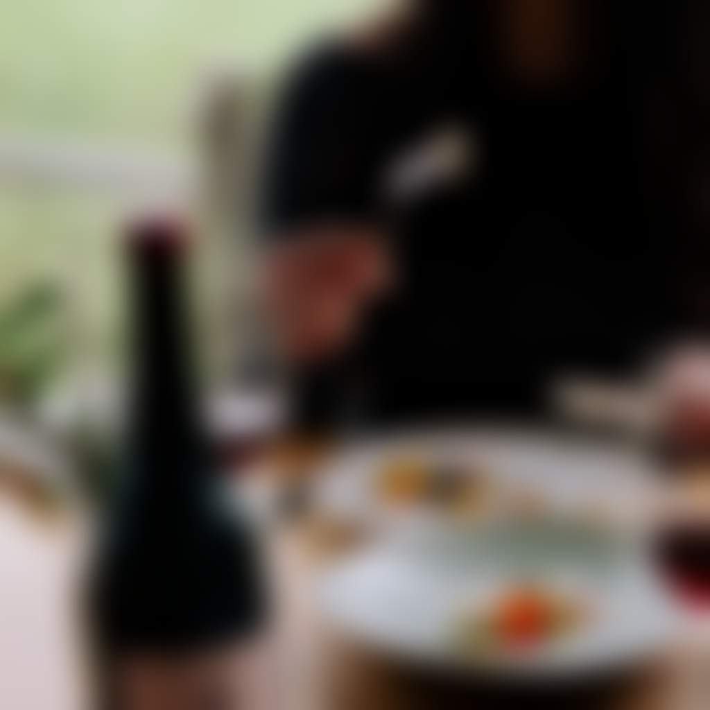 Hogget Kitchen close up of meal girl holding folk