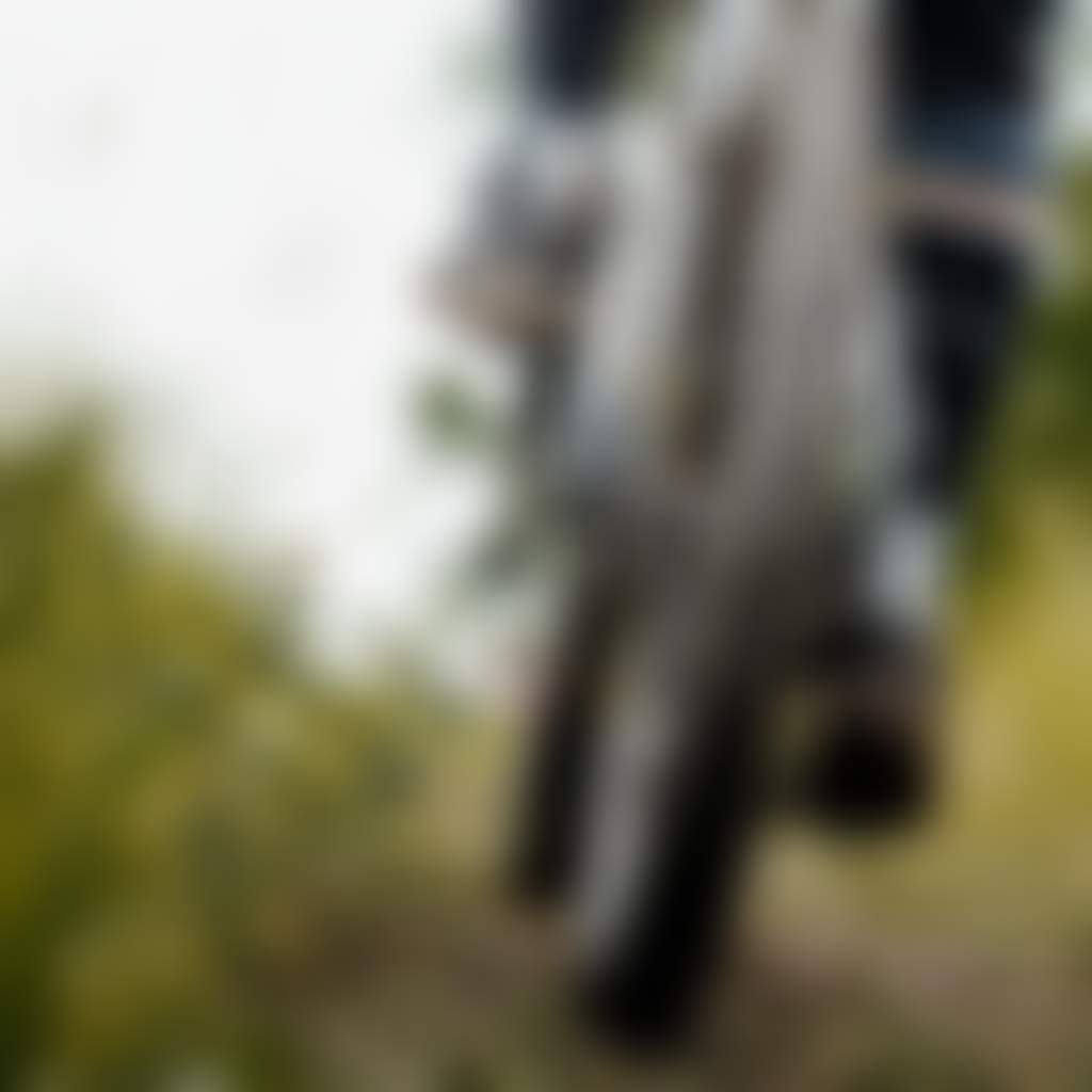 Close up of MTB going up hill