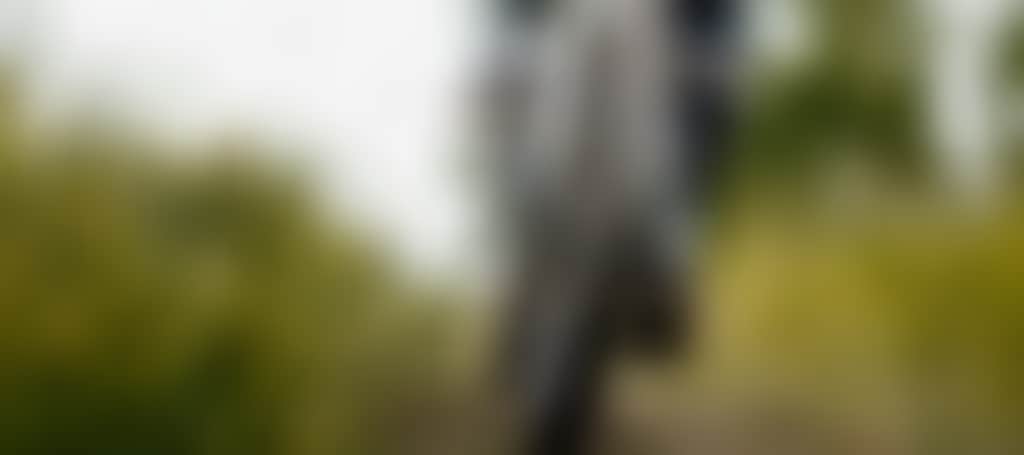 Close up of MTB going up hill