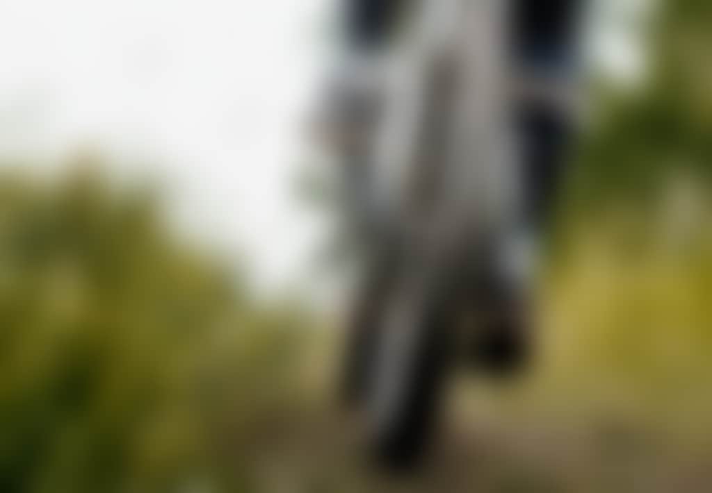 Close up of MTB going up hill