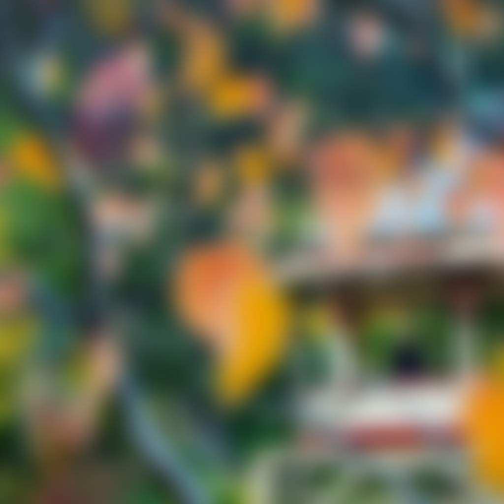 Walhalla orange leaves in autumn at Brass Band Rotunda
