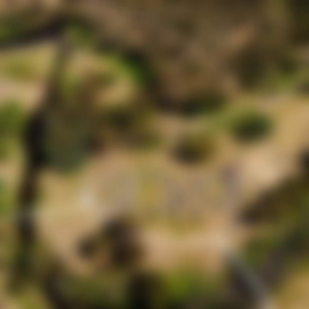 Aerial view of Omeo Pump track spelling out Omeo
