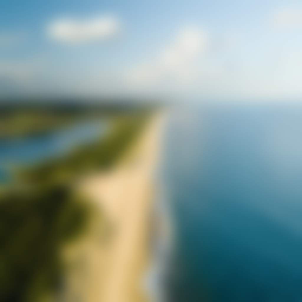 Aerial view of Main Beach Lakes Entrance East Gippsland