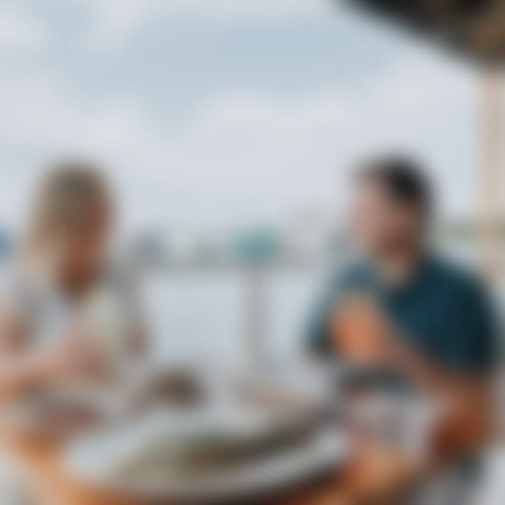 Sodafish couple dining at waterfront seafood restaurant in Lakes Entrance
