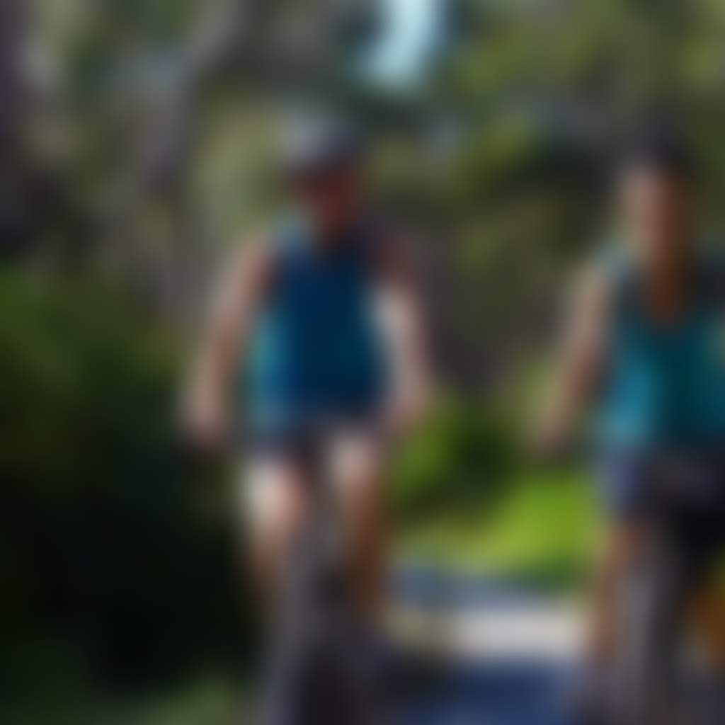 Couple cycling in Oswin Reserve Phillip Island