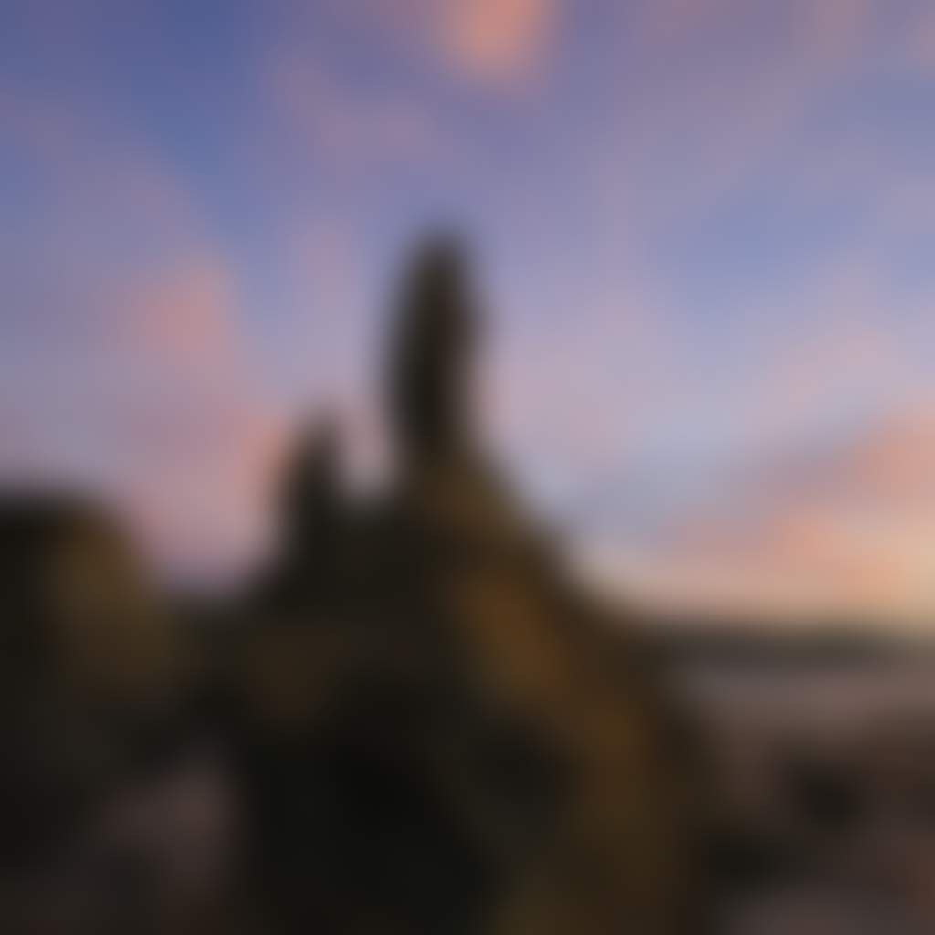Eagles Nest beach near Inverloch on Bass Coast rock formation at sunset