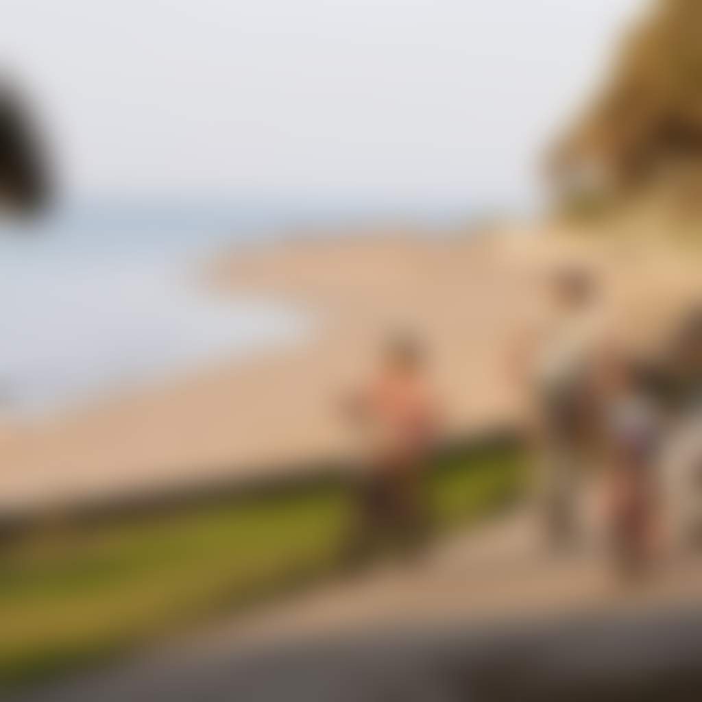 Family cycling along Cowes Foreshore Phillip Island