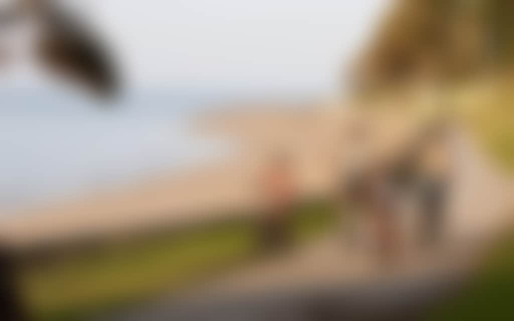 Family cycling along Cowes Foreshore Phillip Island