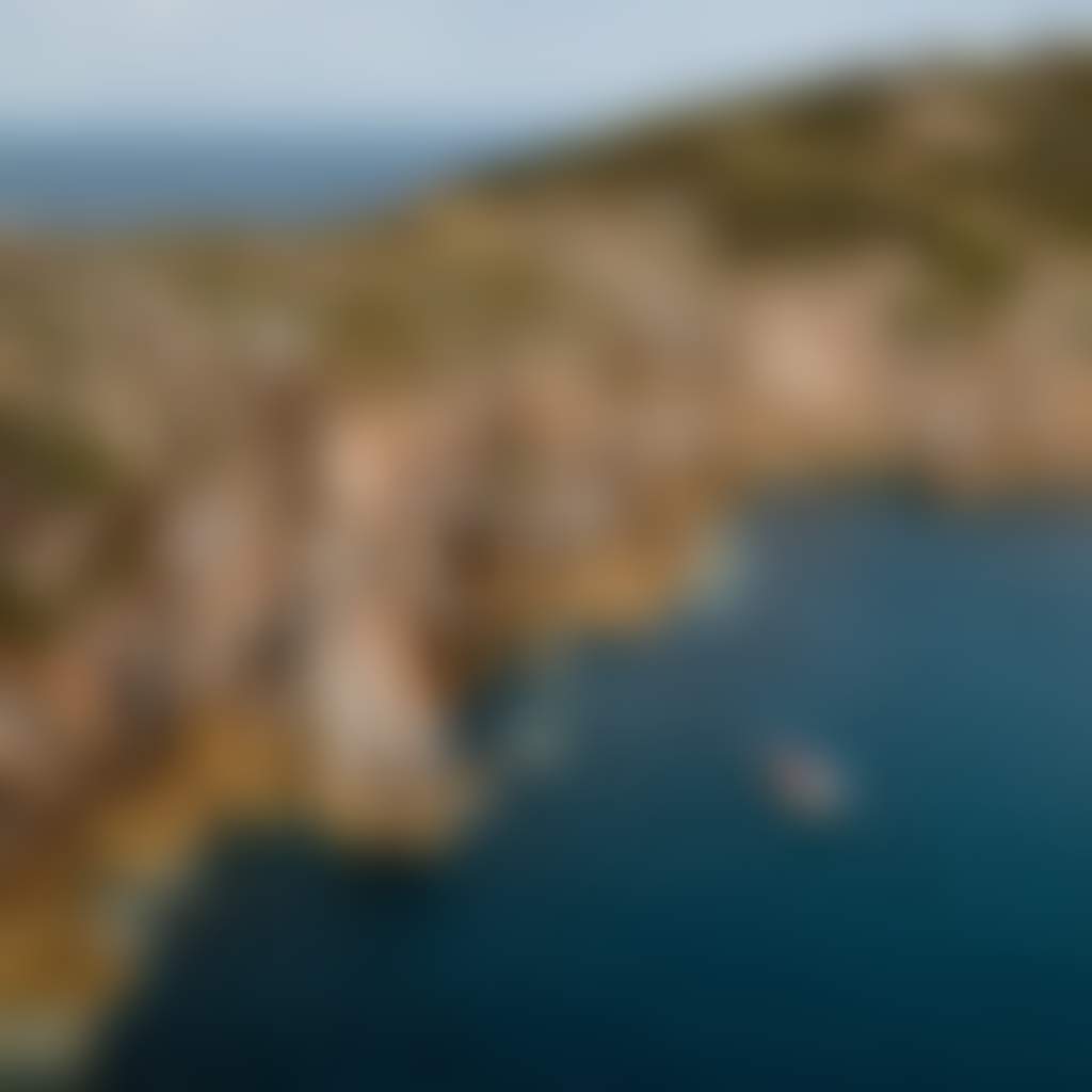 Wanderer Adventures Wilsons Promontory Cruise view of cliffs and boat
