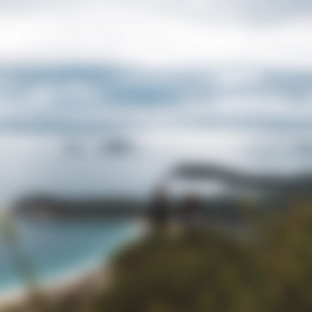 Couple on Mt Oberon Summit at Wilsons Promontory