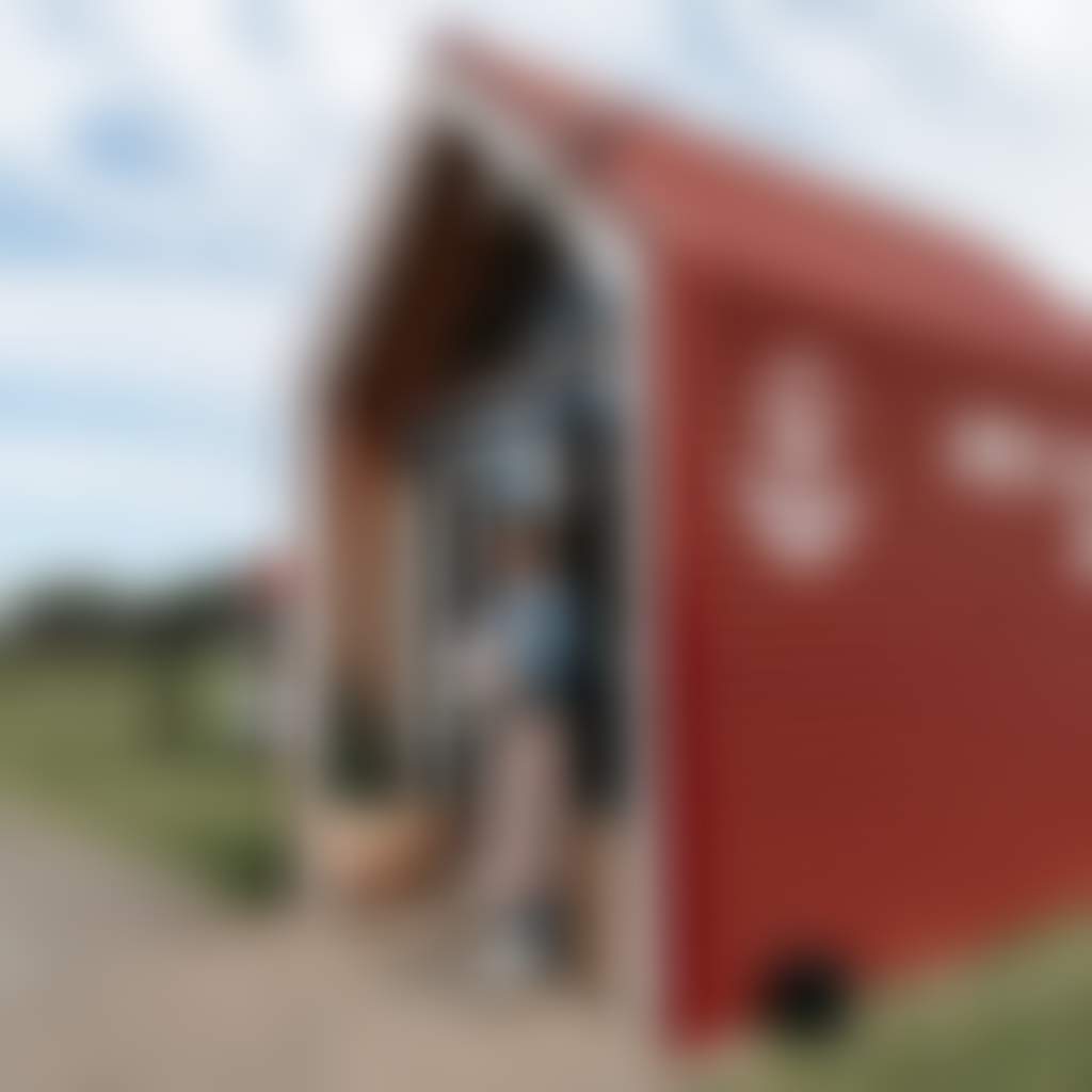 Myrtlebank Roaming Farms farm gate produce woman standing in front with eggs