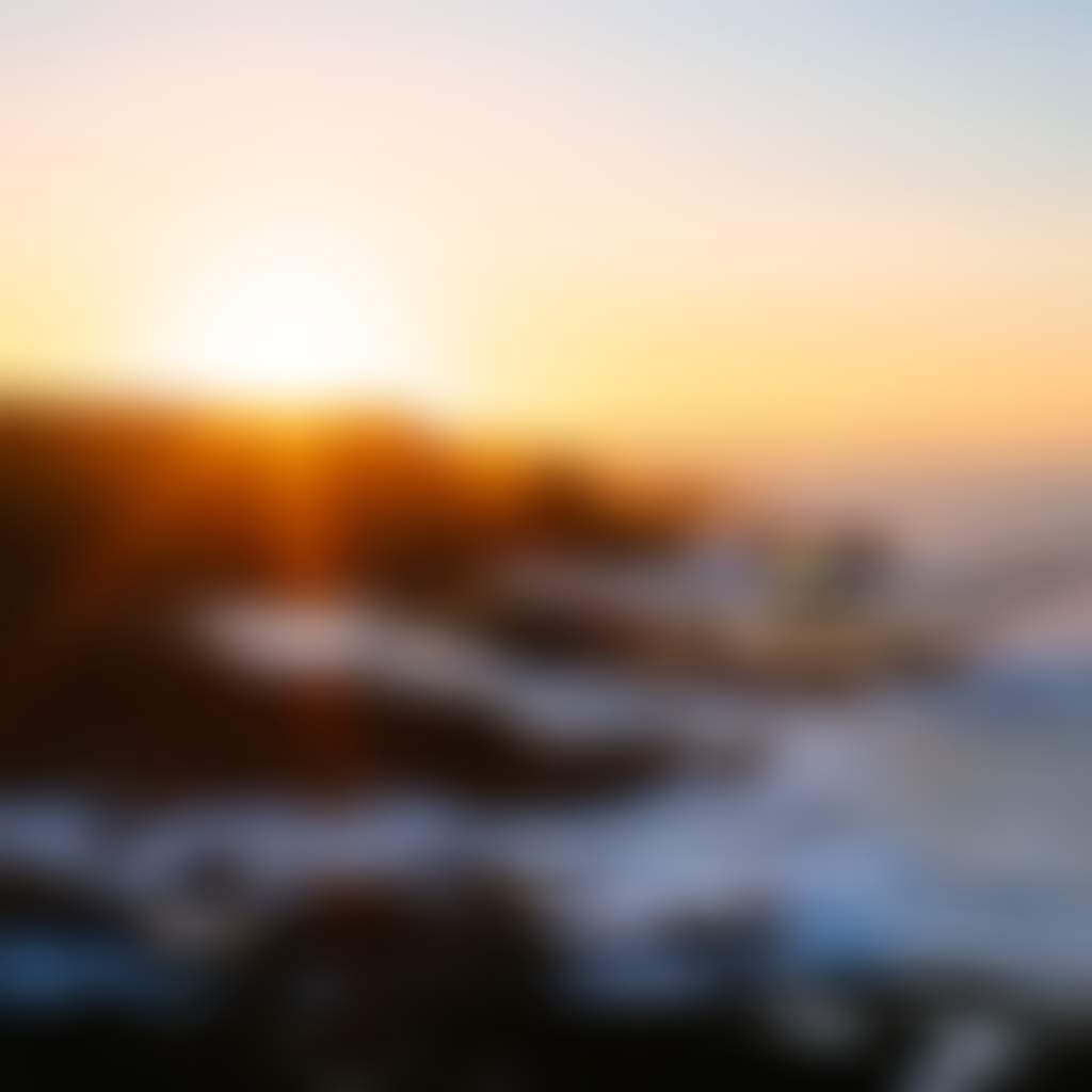 Phillip Island sunset over cliff face