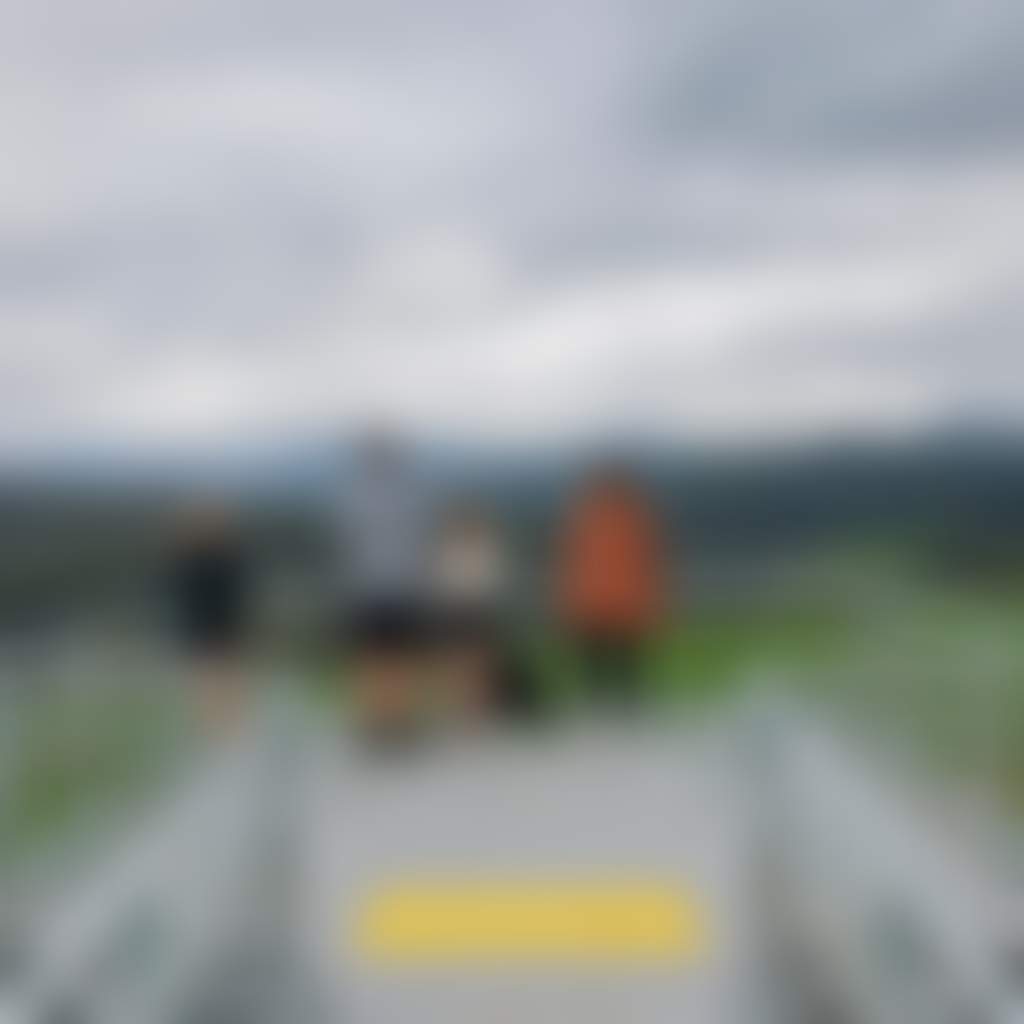Family looking at view on Neerim Rokeby Rail Trail Apex Lookout