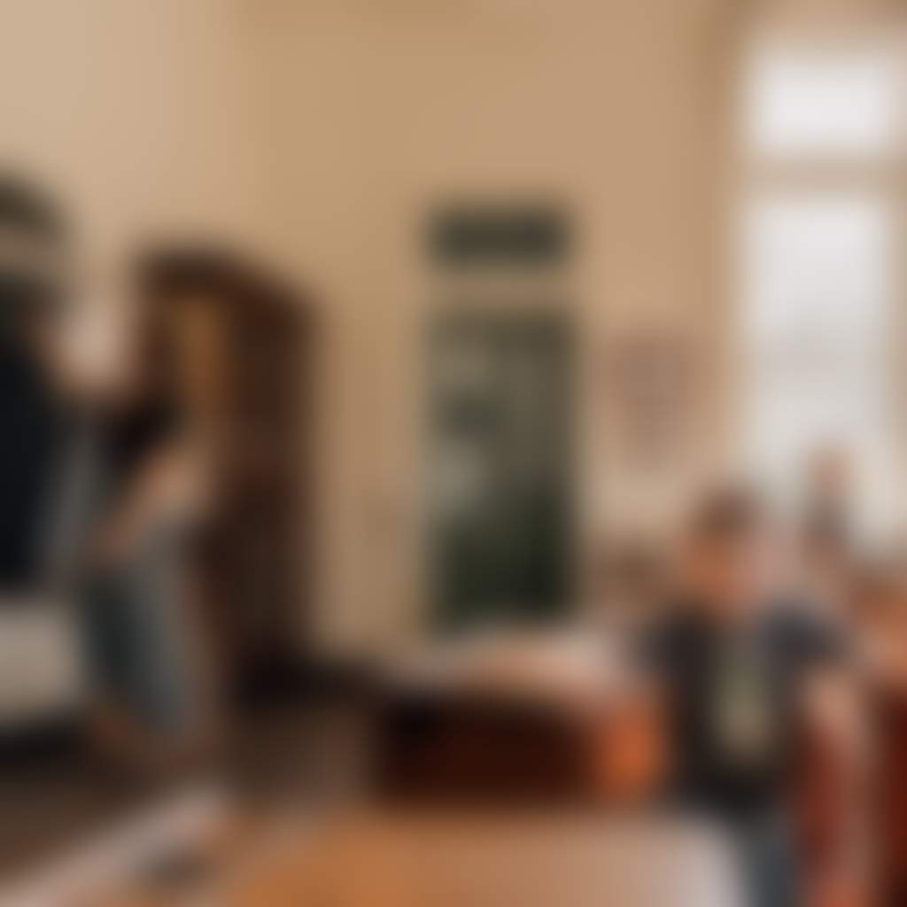 Old Gippstown Family inside school house