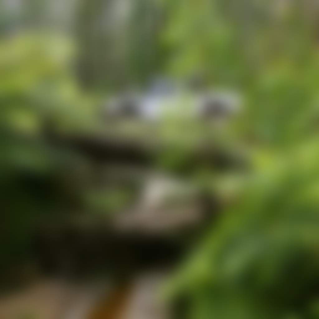 Four Wheel Drive creek crossing in rainforest