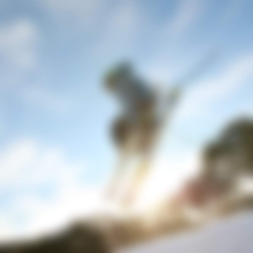 Skier jumping at Mt Baw Baw