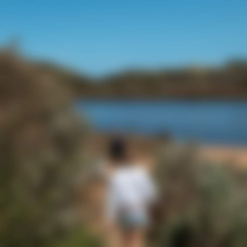 Powlett River family walking through bush to river