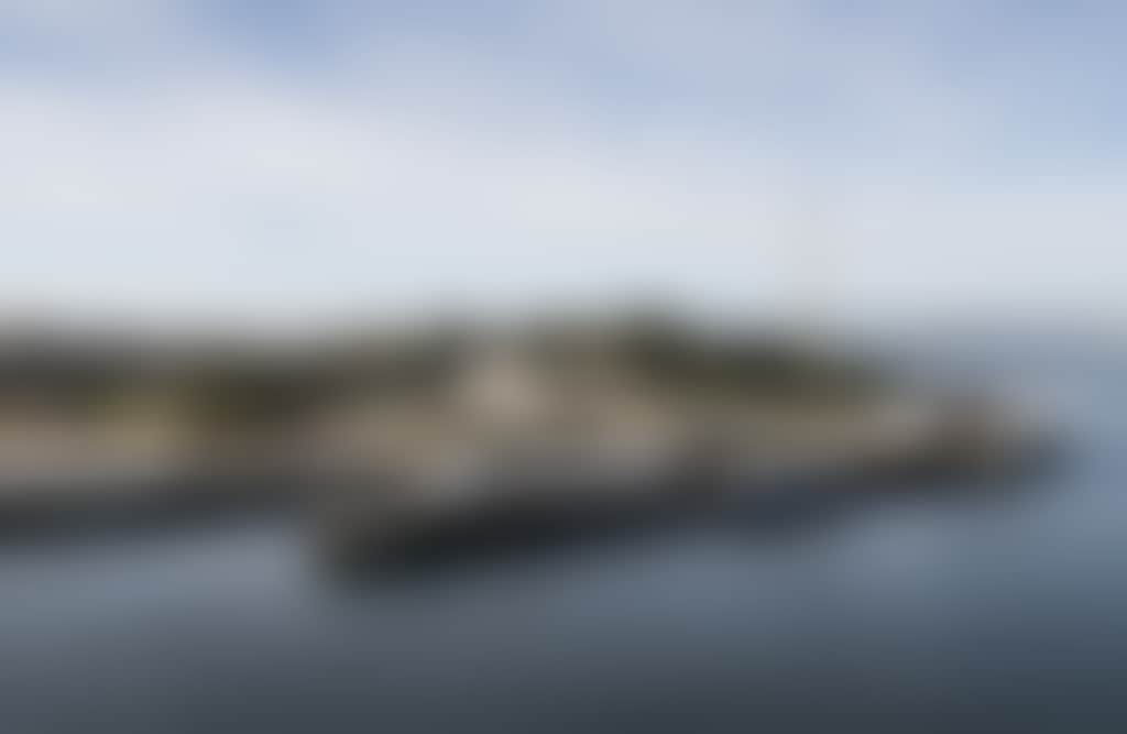 View of jetties in San Remo
