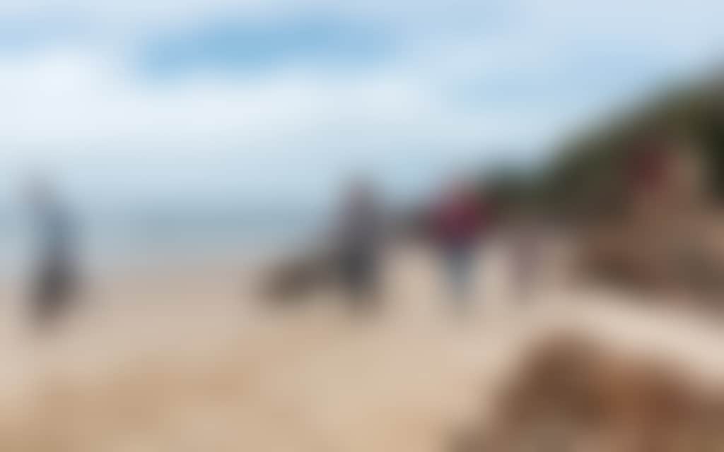 Cape Conran Family walking beach