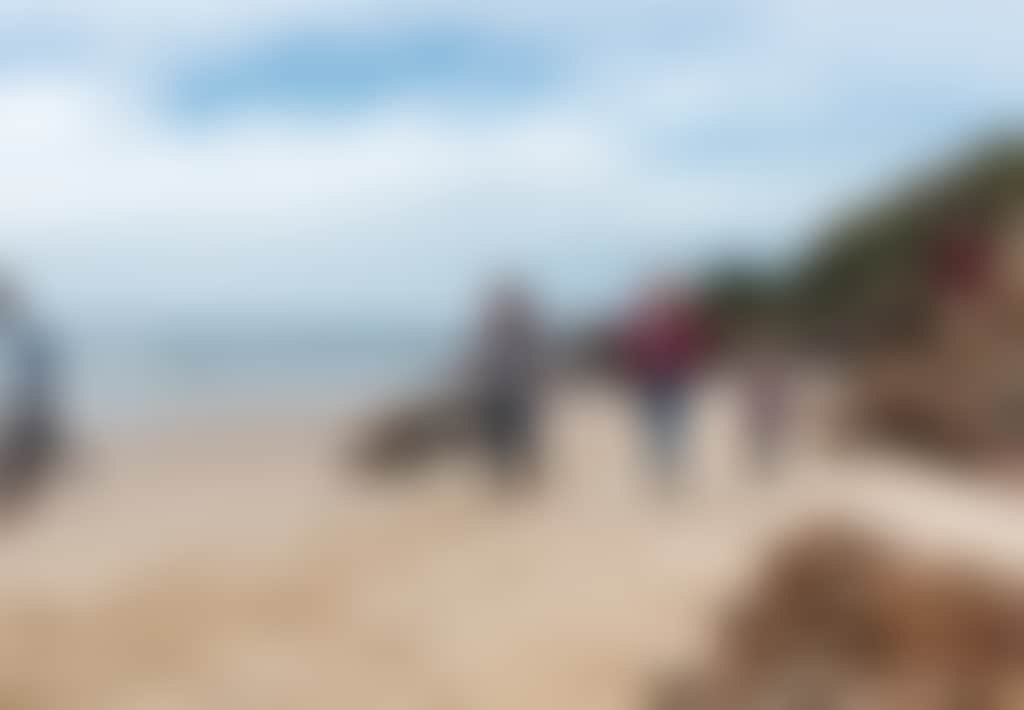 Cape Conran Family walking beach