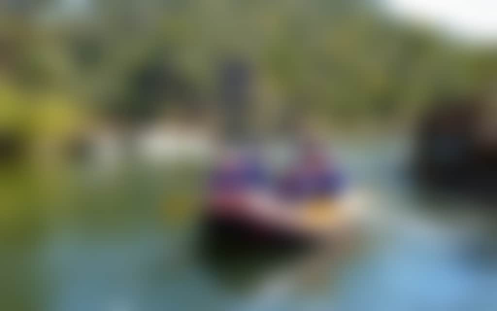 Group White Water Rafting on calm green waters on the Mitta Mitta River 1