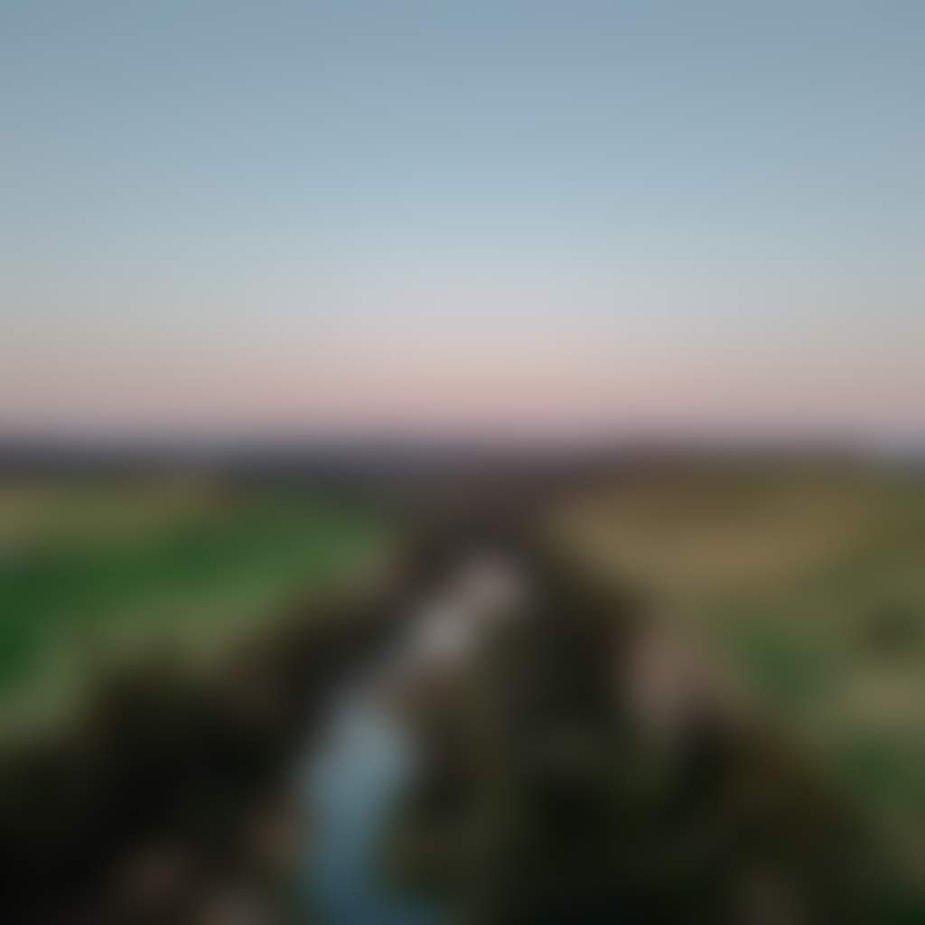 Bruthen aerial shot of Tambo river and countryside in winter