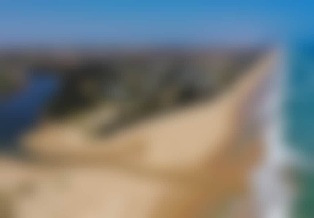 Aerial view of Seaspray Merrimans Creek meets Ninety Mile Beach