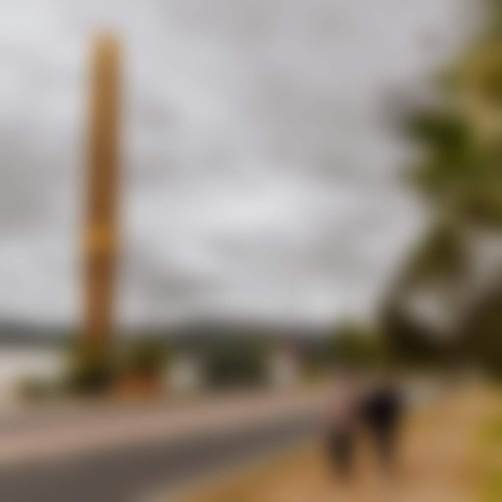 The Big Cigar monument public art landmark in Churchill Latrobe Valley