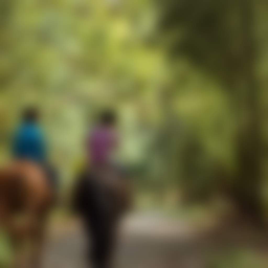 Two riders on horses on the Rokeby to Neerim Rail Trail