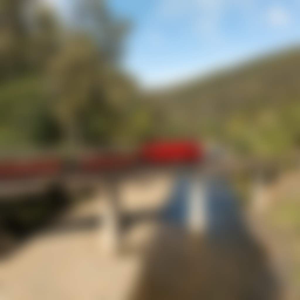 Walhalla Goldfields Railway locamotive train crossing Thomson River