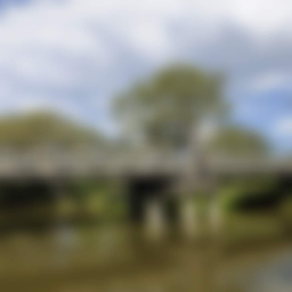 Swing Bridge over river in Sale