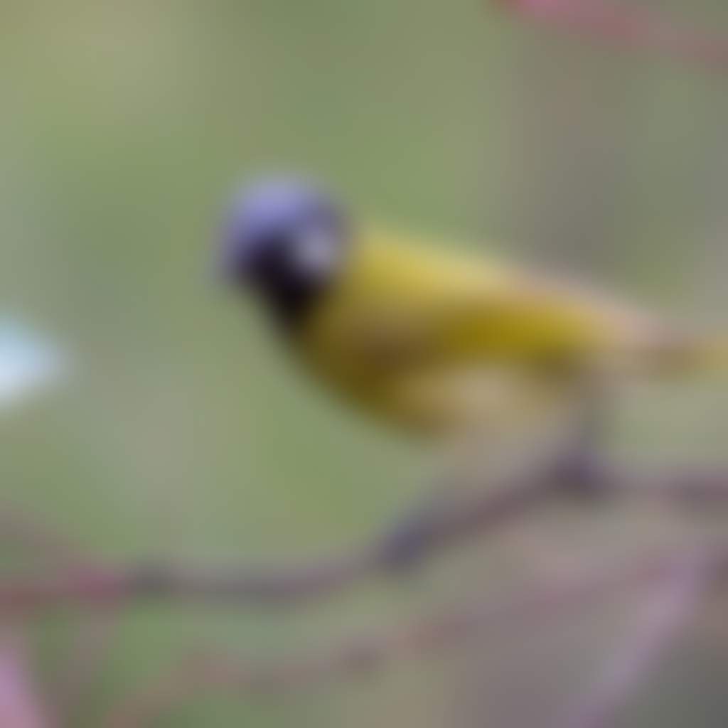 Close up of yellow bird at Crinigan Bushland Reserve Morwell