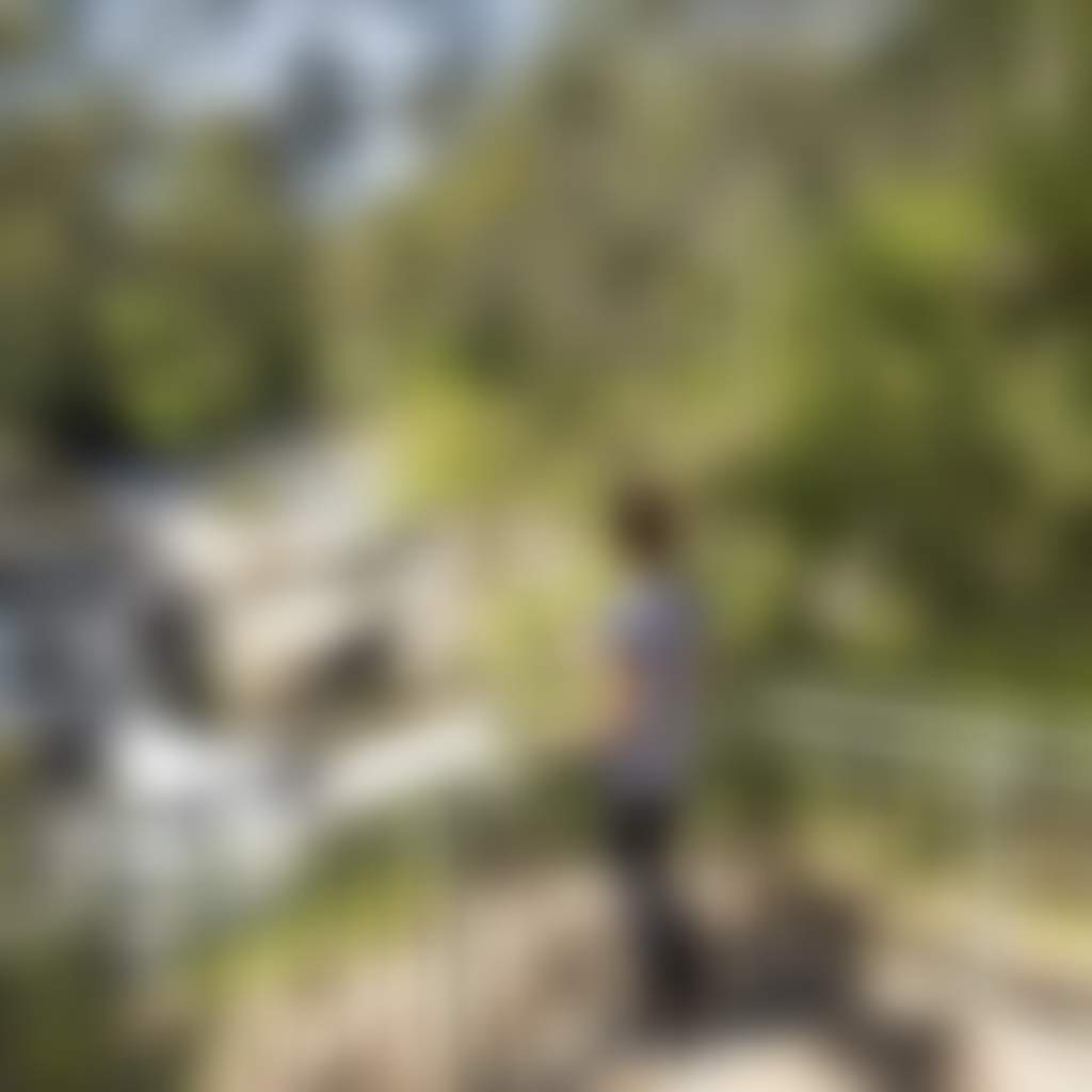 Woman on viewing platform at Agnes Falls